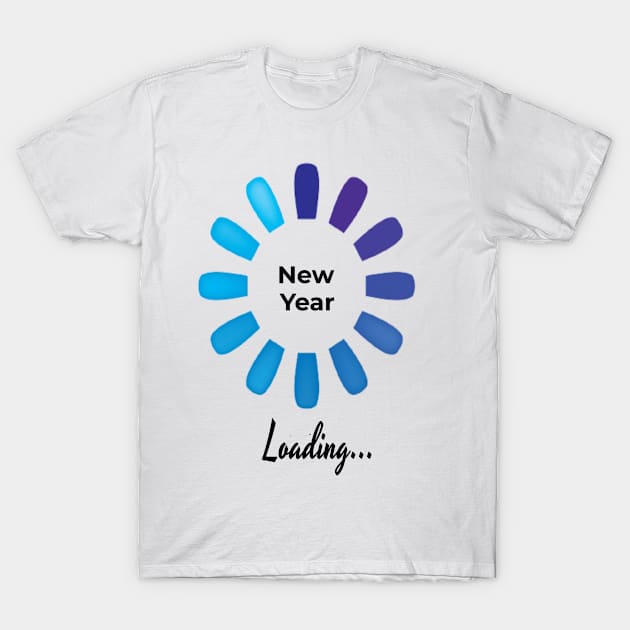 Funny New Year's Eve Loading T-Shirt by musicanytime